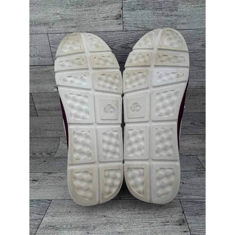 Clarks Cloudsteppers Purple Mesh Boat Shoes Women Sz‎ 9.5 M Cushion Soft Loafers